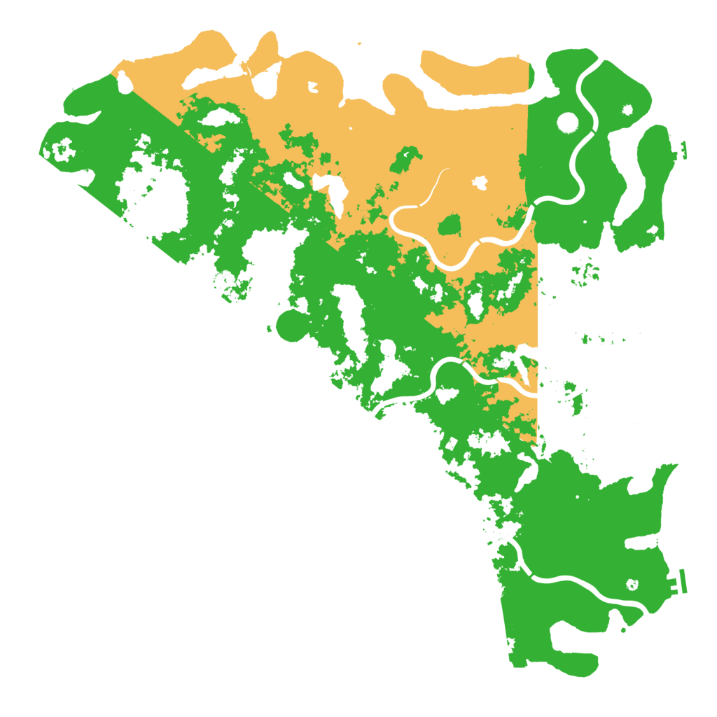 Biome Rust Map: Procedural Map, Size: 6000, Seed: 366951394