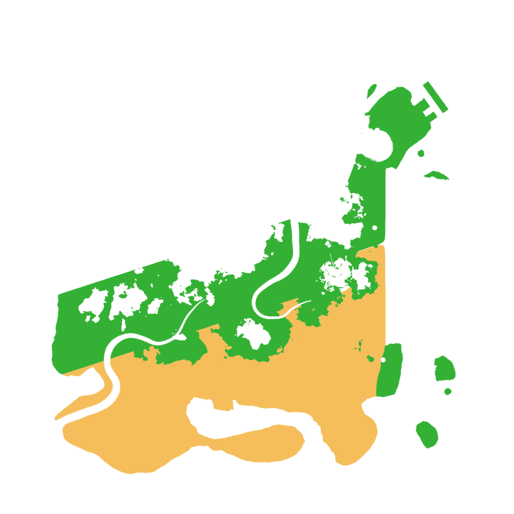 Biome Rust Map: Procedural Map, Size: 3000, Seed: 49652