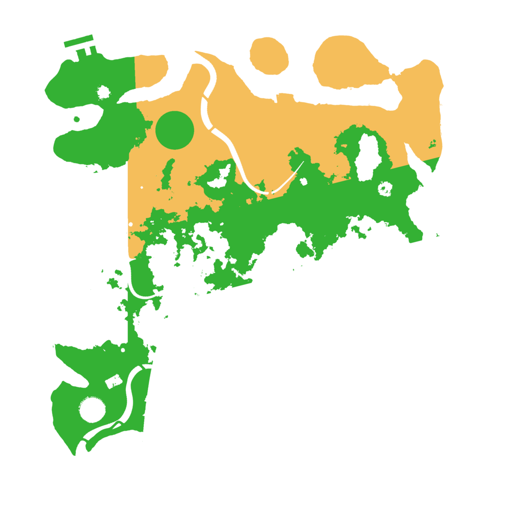 Biome Rust Map: Procedural Map, Size: 3500, Seed: 726915763