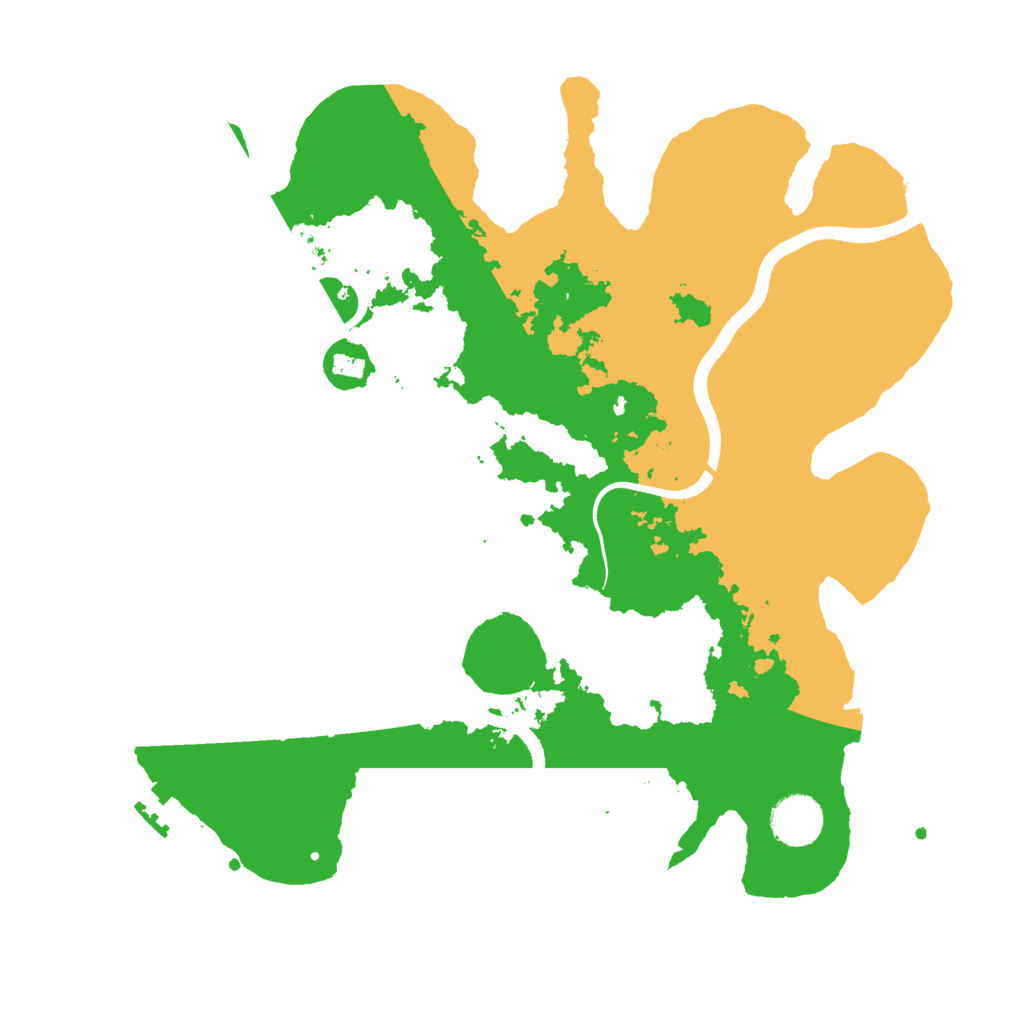 Biome Rust Map: Procedural Map, Size: 3500, Seed: 975185612