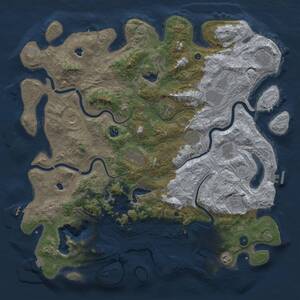 Thumbnail Rust Map: Procedural Map, Size: 4800, Seed: 578733447, 17 Monuments