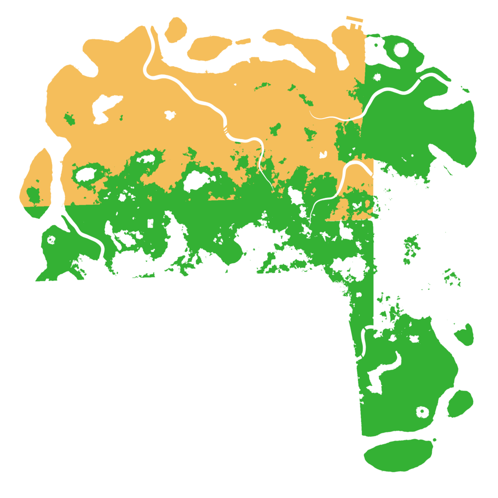 Biome Rust Map: Procedural Map, Size: 6000, Seed: 1821703245