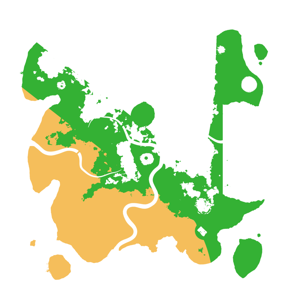 Biome Rust Map: Procedural Map, Size: 3500, Seed: 187702972