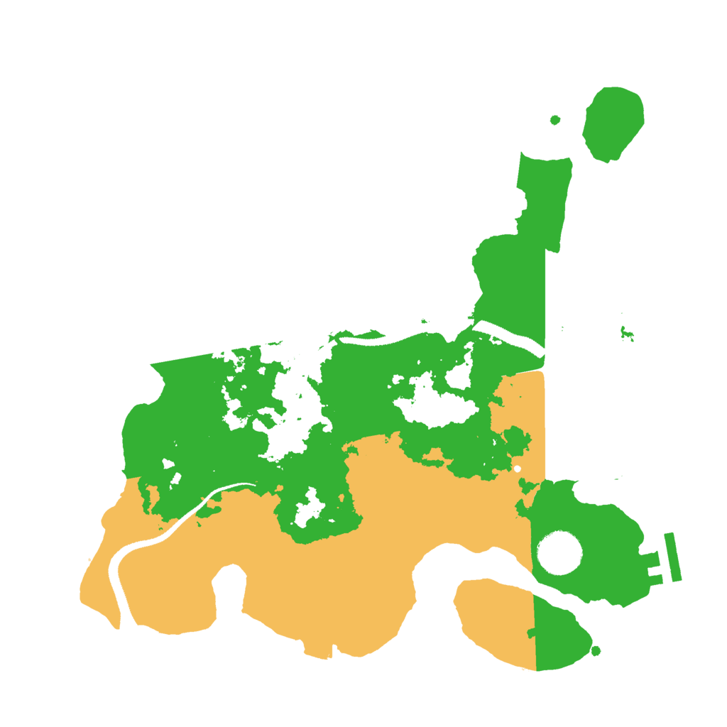 Biome Rust Map: Procedural Map, Size: 3000, Seed: 1842735