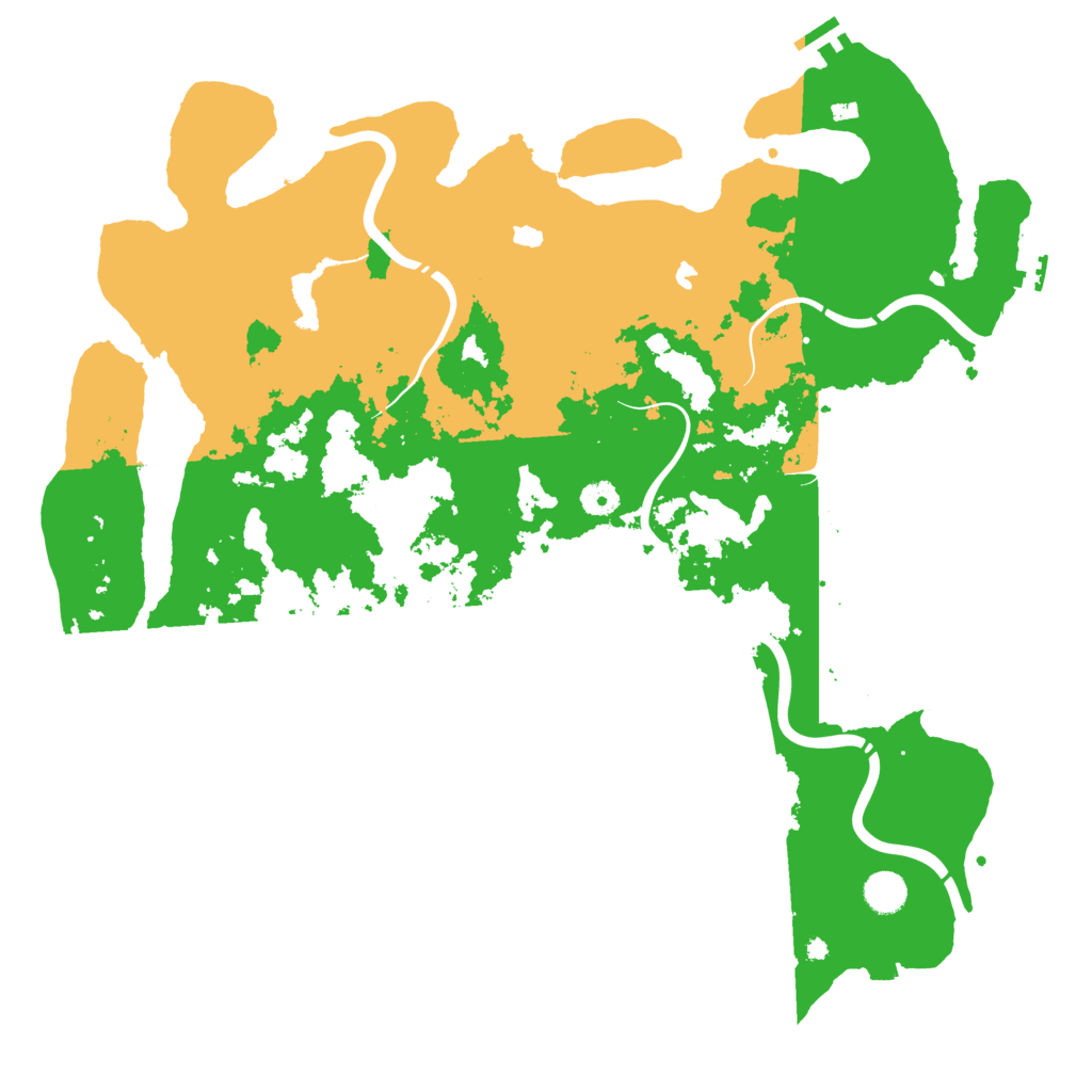 Biome Rust Map: Procedural Map, Size: 4500, Seed: 73298