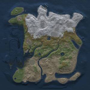 Thumbnail Rust Map: Procedural Map, Size: 3750, Seed: 538014932, 16 Monuments