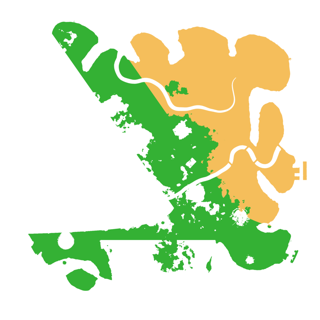 Biome Rust Map: Procedural Map, Size: 3500, Seed: 8875128