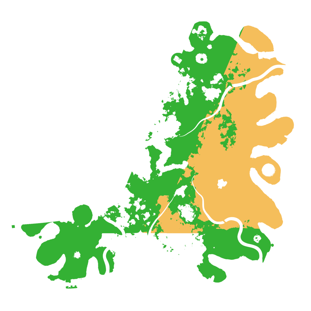 Biome Rust Map: Procedural Map, Size: 4200, Seed: 42452525