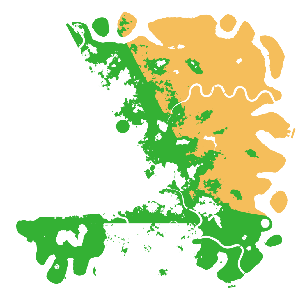 Biome Rust Map: Procedural Map, Size: 6000, Seed: 1195338676