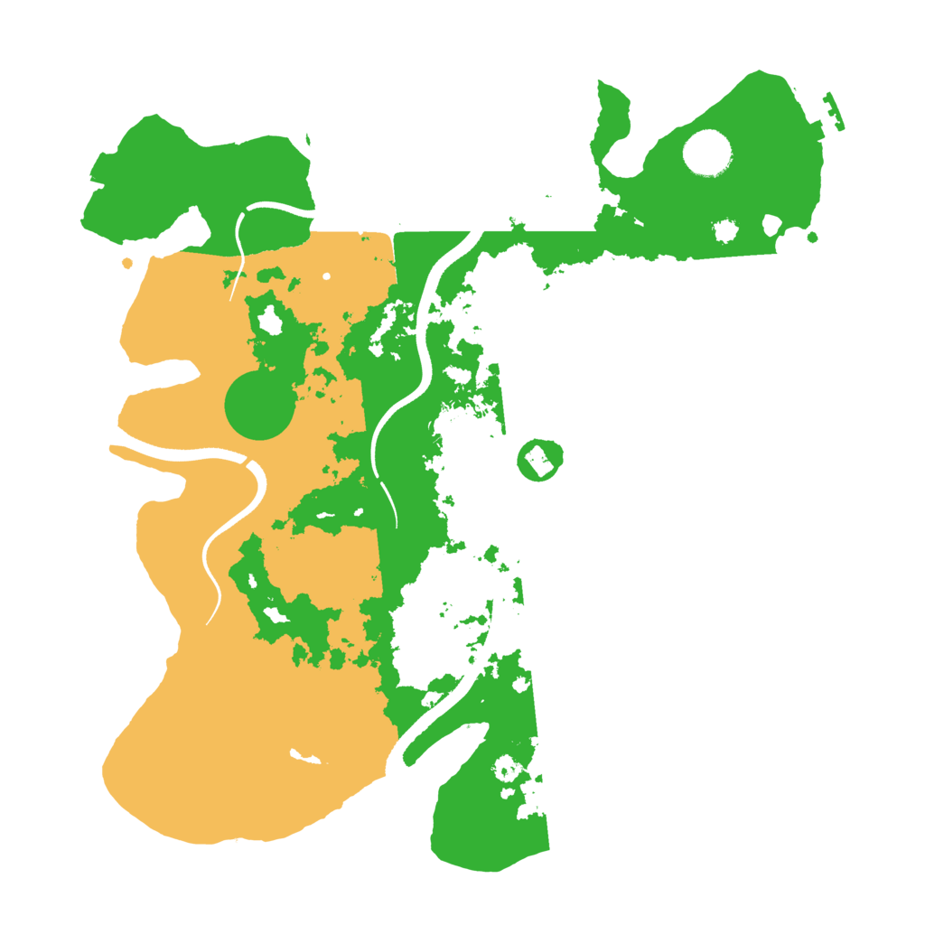 Biome Rust Map: Procedural Map, Size: 3500, Seed: 645451099