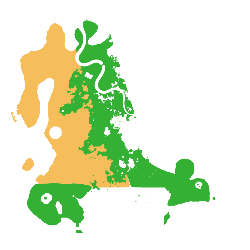Biome Rust Map: Procedural Map, Size: 3500, Seed: 599939751