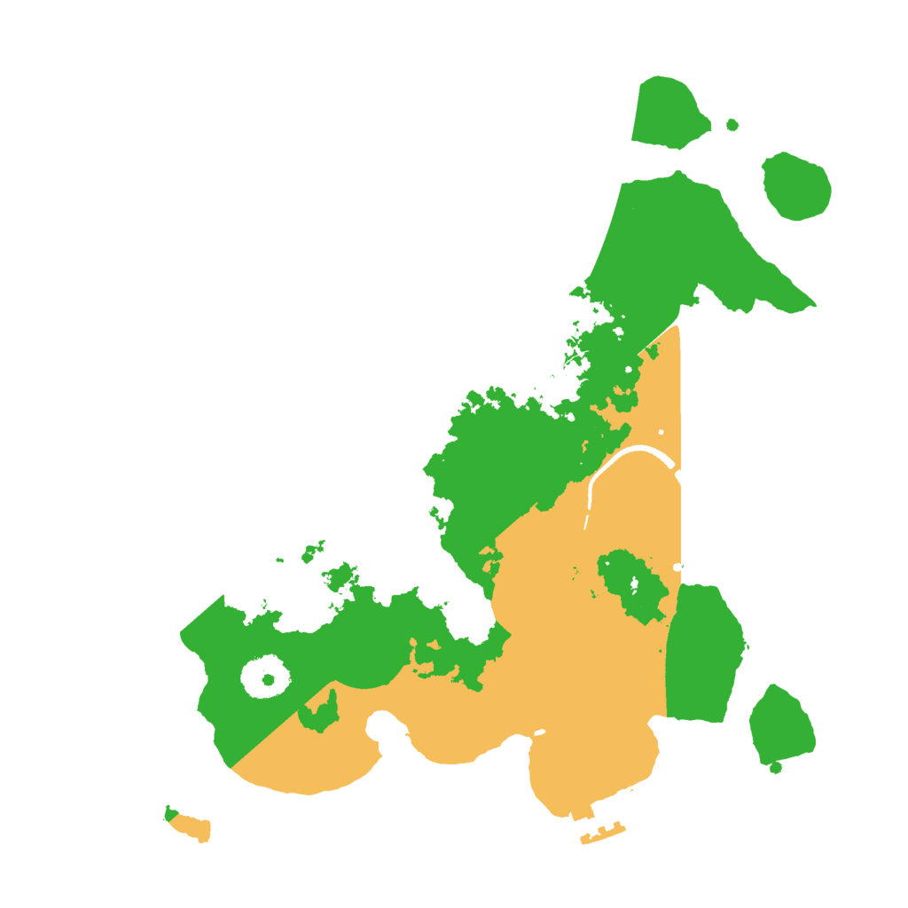Biome Rust Map: Procedural Map, Size: 3000, Seed: 123546