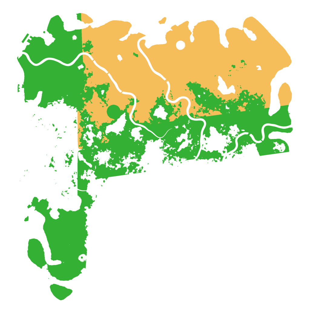 Biome Rust Map: Procedural Map, Size: 6000, Seed: 2027191085