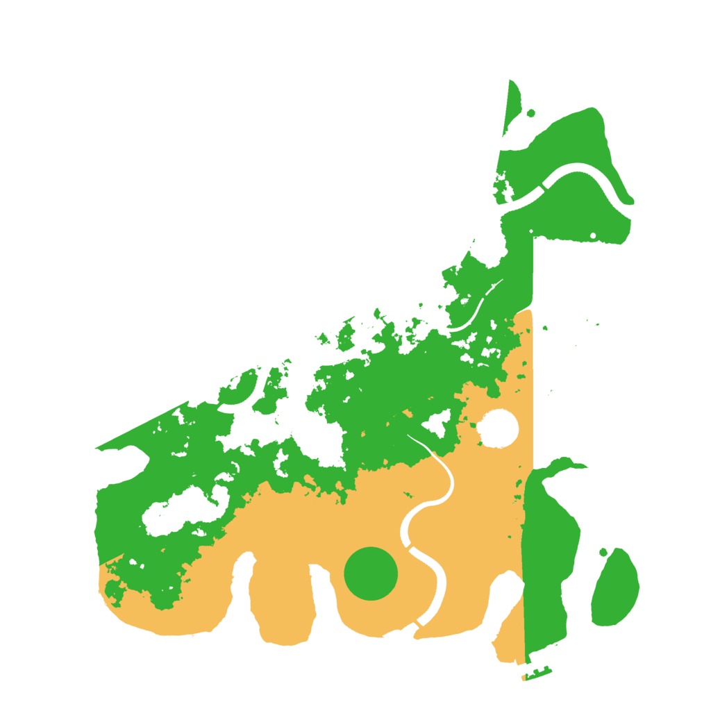 Biome Rust Map: Procedural Map, Size: 3500, Seed: 105323328