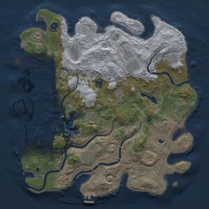 Thumbnail Rust Map: Procedural Map, Size: 4250, Seed: 828480423, 17 Monuments