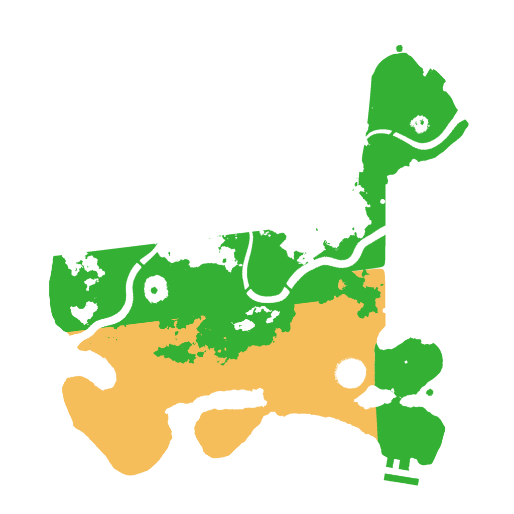 Biome Rust Map: Procedural Map, Size: 3000, Seed: 17558