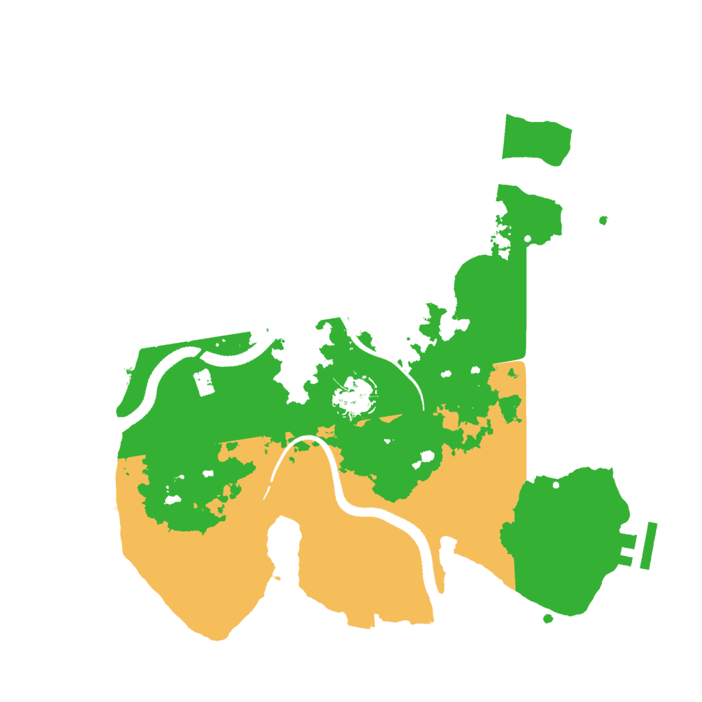 Biome Rust Map: Procedural Map, Size: 3000, Seed: 13458