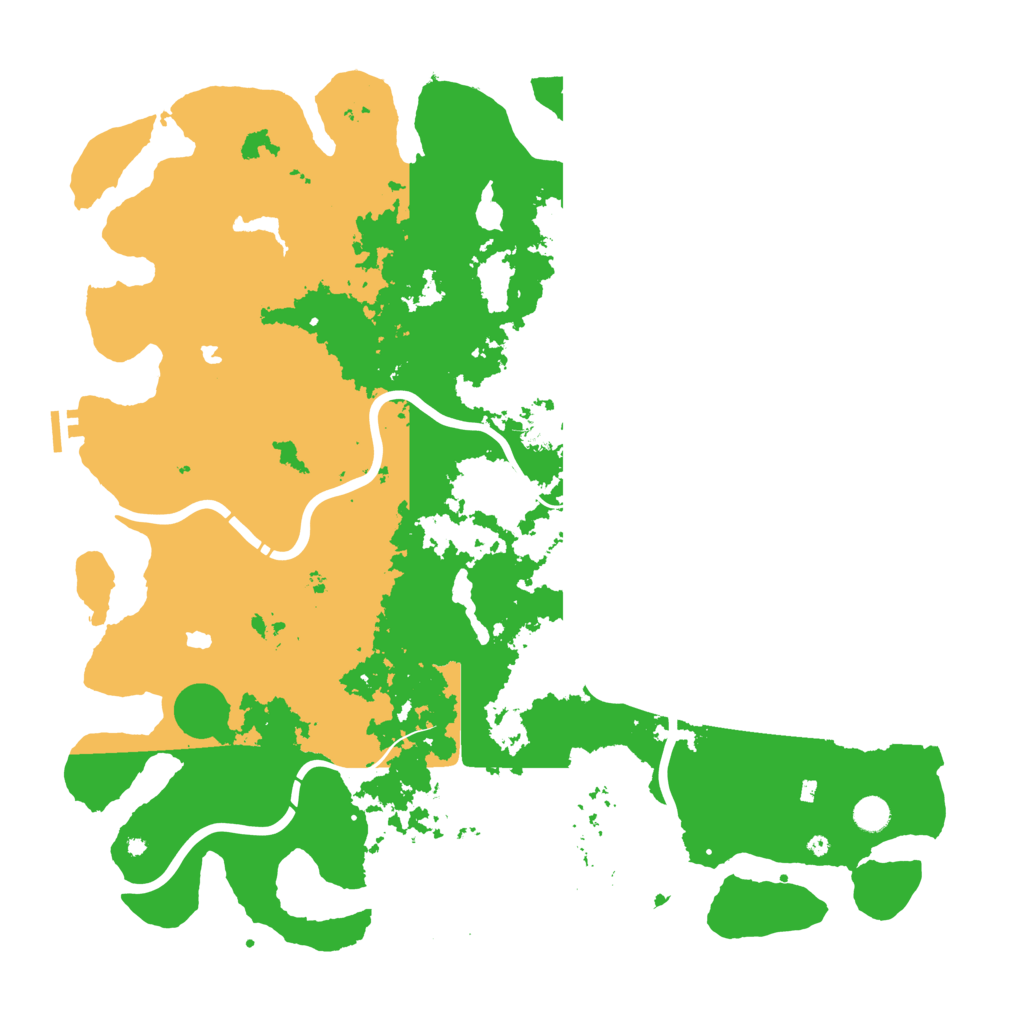 Biome Rust Map: Procedural Map, Size: 5000, Seed: 145643