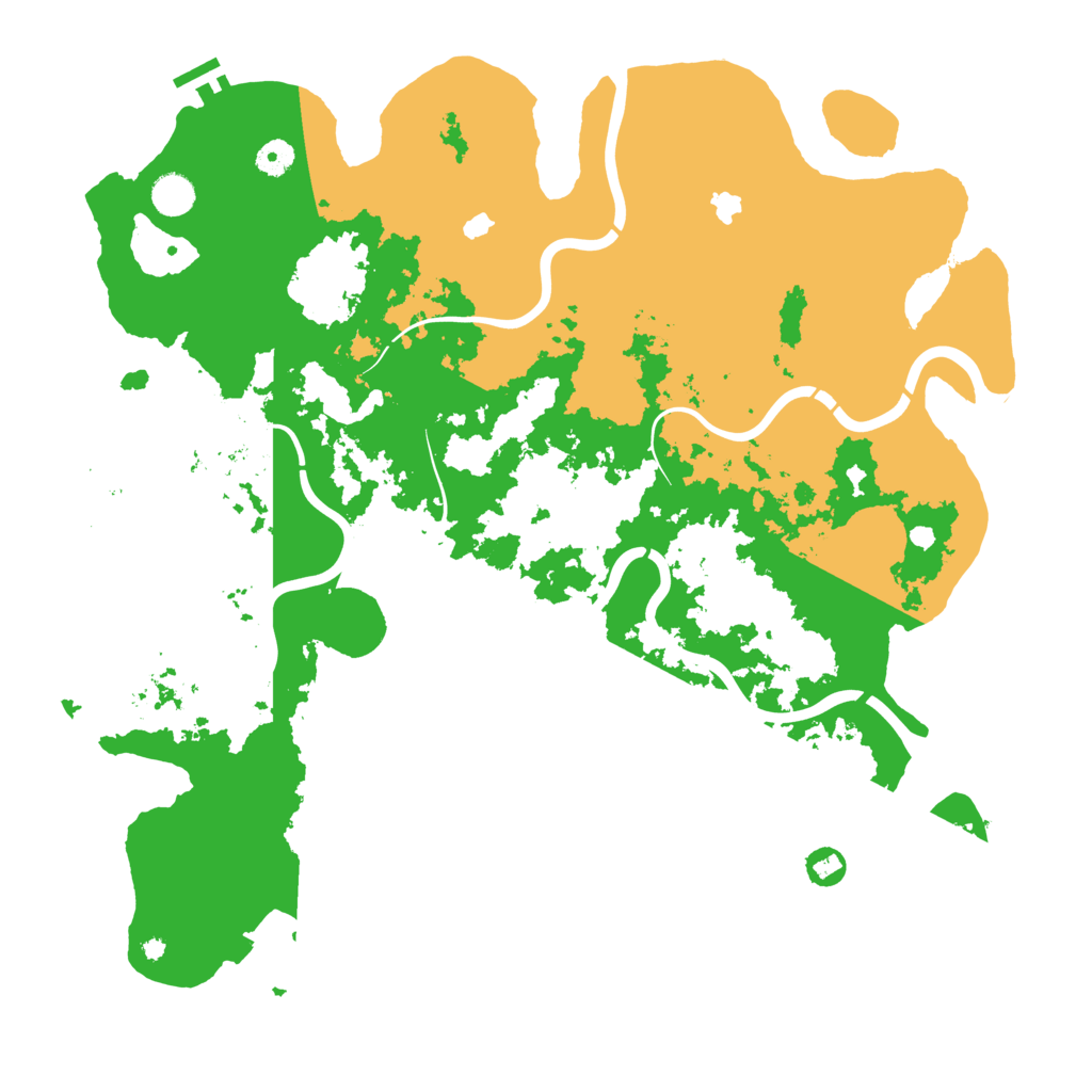 Biome Rust Map: Procedural Map, Size: 4500, Seed: 15862