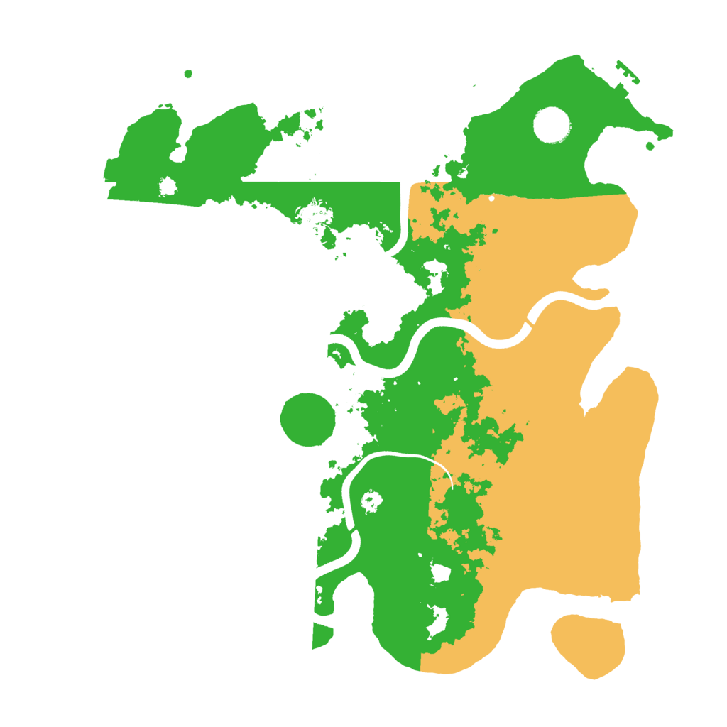 Biome Rust Map: Procedural Map, Size: 3600, Seed: 1491198585