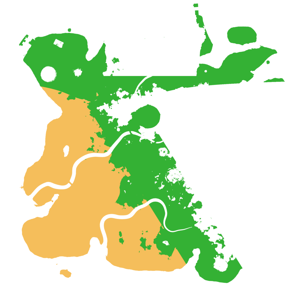 Biome Rust Map: Procedural Map, Size: 3500, Seed: 47694
