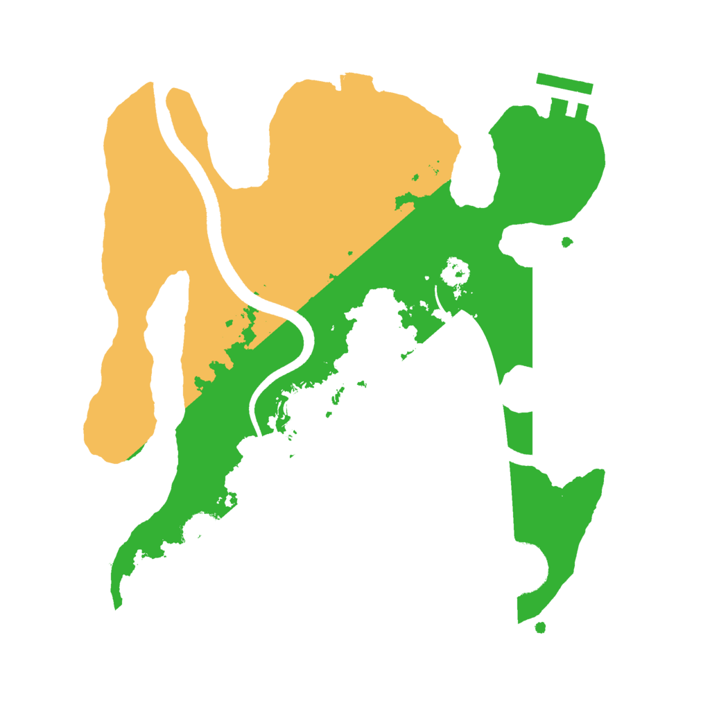 Biome Rust Map: Procedural Map, Size: 2550, Seed: 1838209829