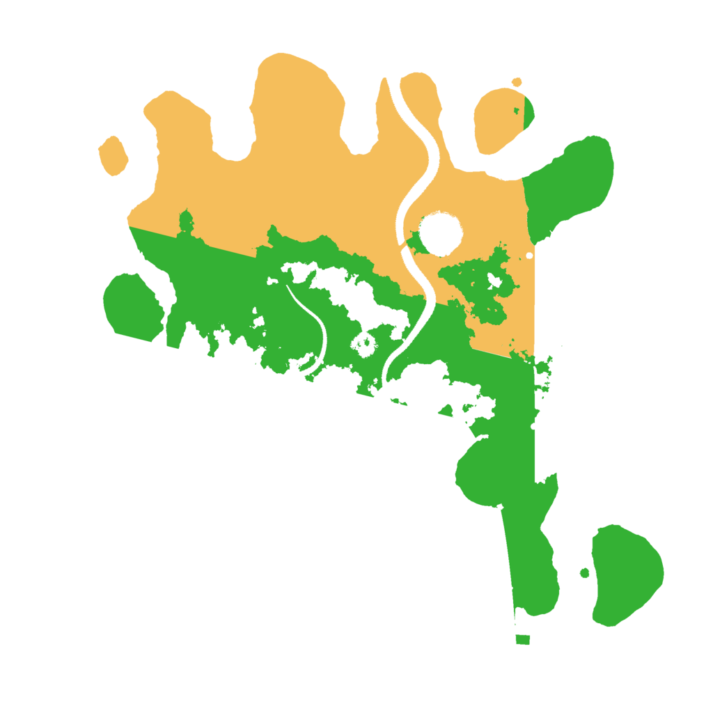 Biome Rust Map: Procedural Map, Size: 3000, Seed: 28611