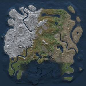Thumbnail Rust Map: Procedural Map, Size: 4250, Seed: 912282470, 17 Monuments