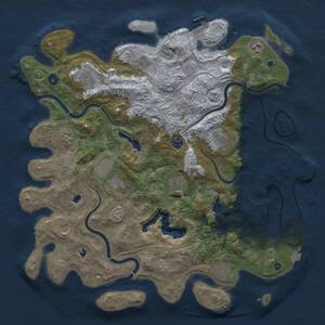 Thumbnail Rust Map: Procedural Map, Size: 4500, Seed: 1412286962, 17 Monuments