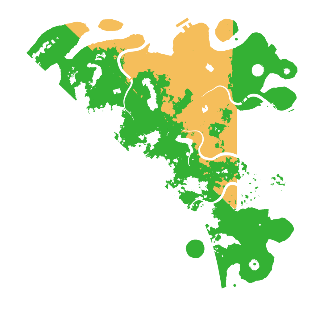Biome Rust Map: Procedural Map, Size: 4550, Seed: 202296648