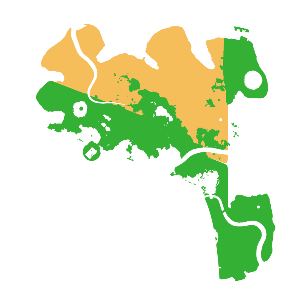 Biome Rust Map: Procedural Map, Size: 3000, Seed: 492657677