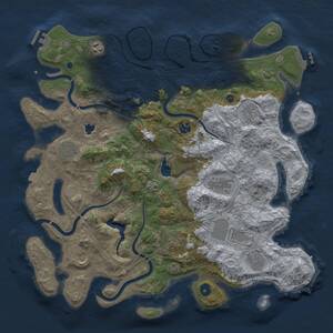 Thumbnail Rust Map: Procedural Map, Size: 4250, Seed: 457654868, 16 Monuments