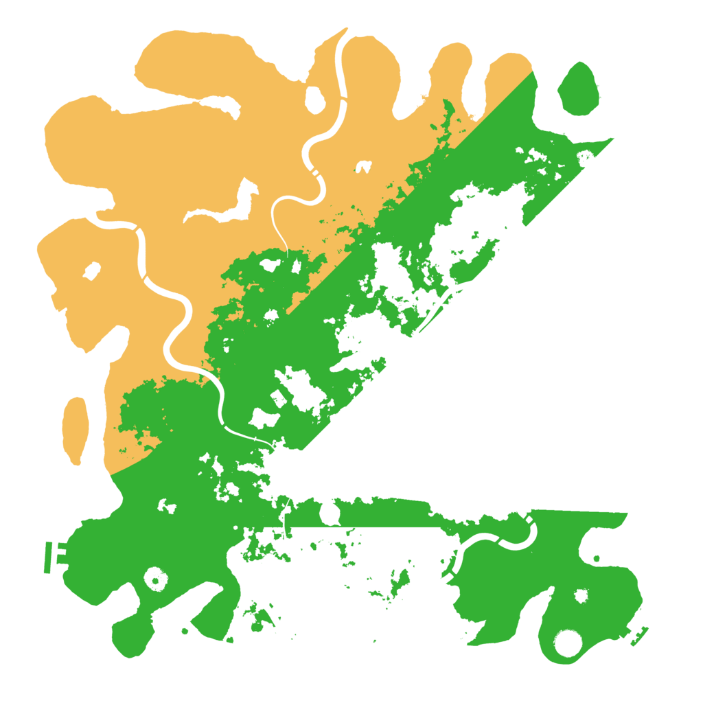 Biome Rust Map: Procedural Map, Size: 4500, Seed: 818486489