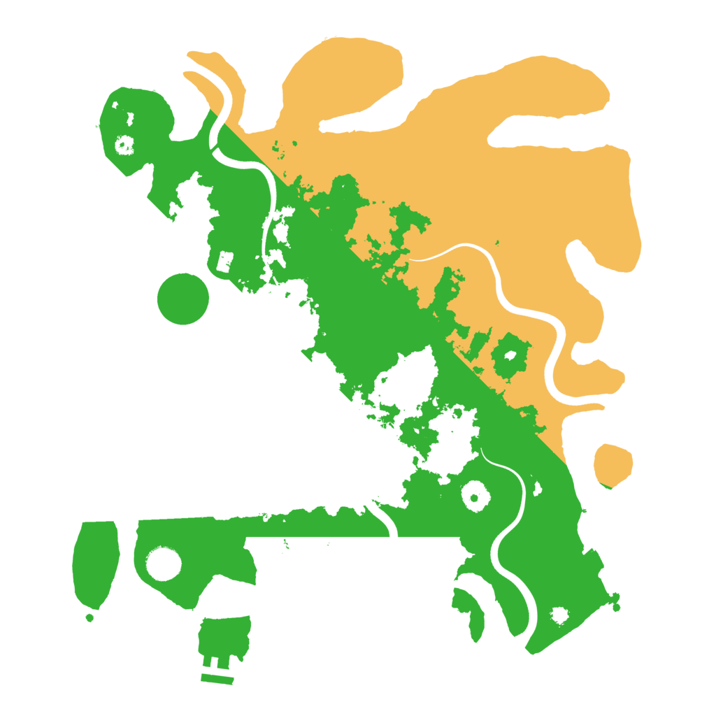 Biome Rust Map: Procedural Map, Size: 3700, Seed: 1455237676