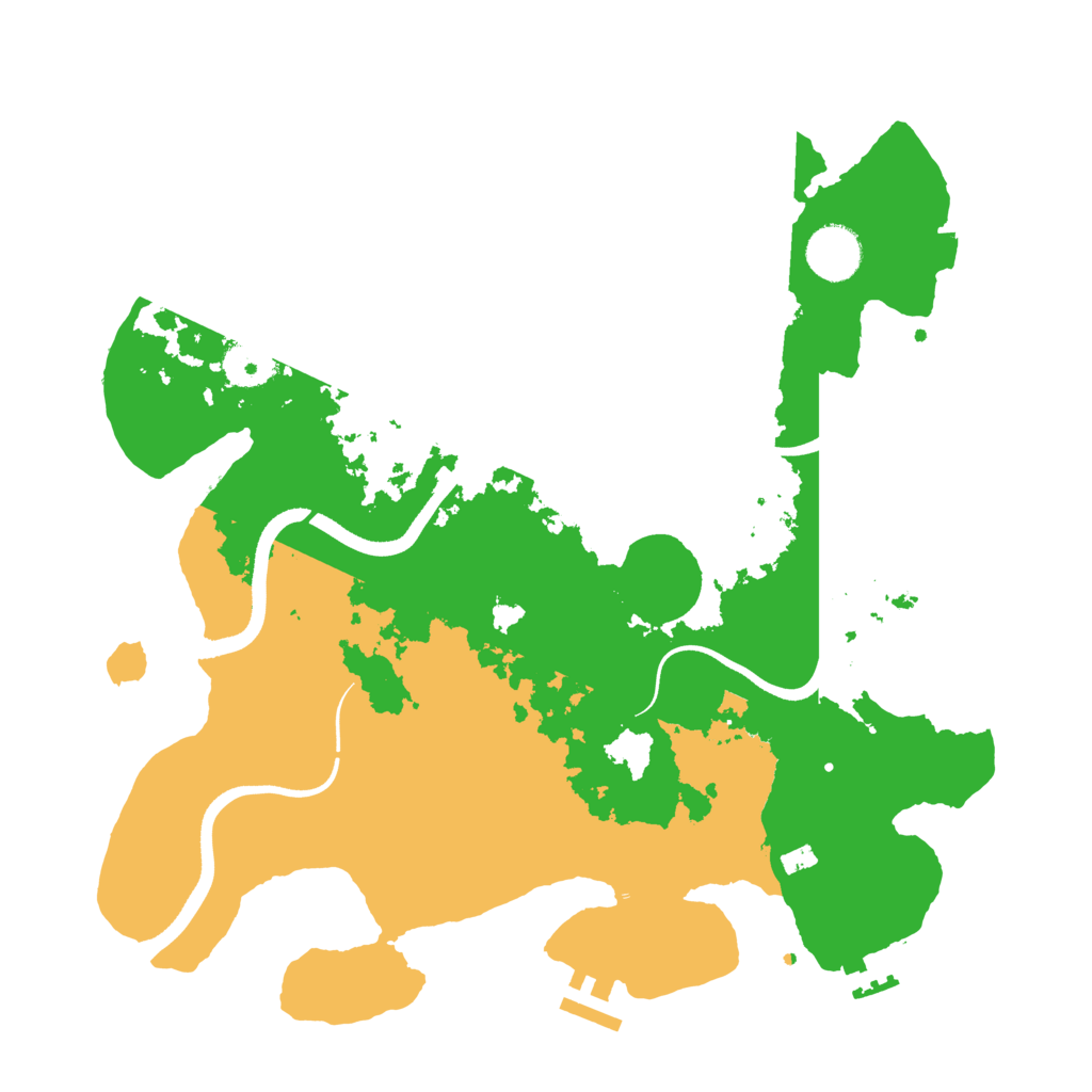 Biome Rust Map: Procedural Map, Size: 3500, Seed: 20260606