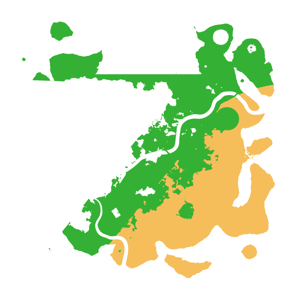 Biome Rust Map: Procedural Map, Size: 3500, Seed: 1151299909