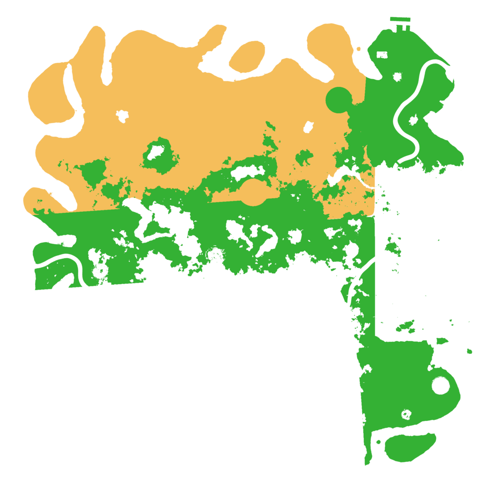 Biome Rust Map: Procedural Map, Size: 5000, Seed: 23156886