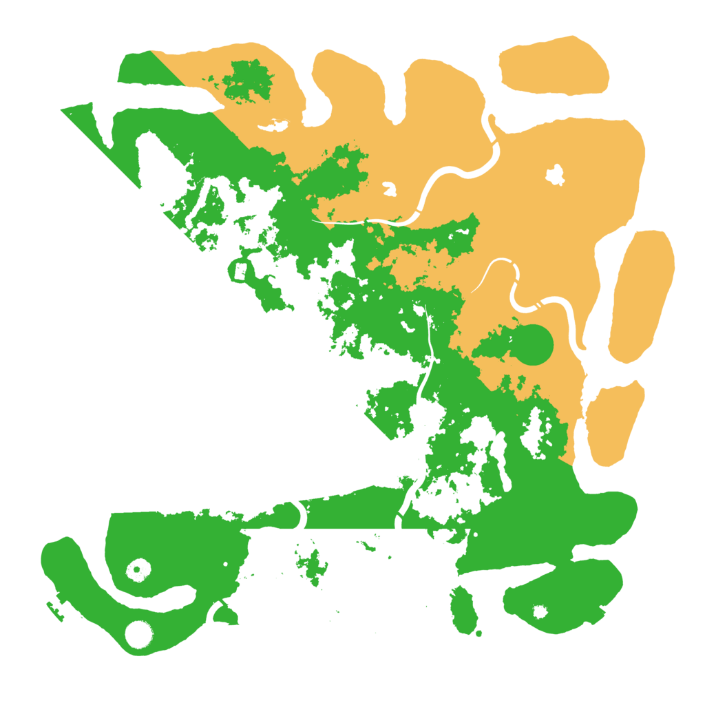 Biome Rust Map: Procedural Map, Size: 4500, Seed: 760524883