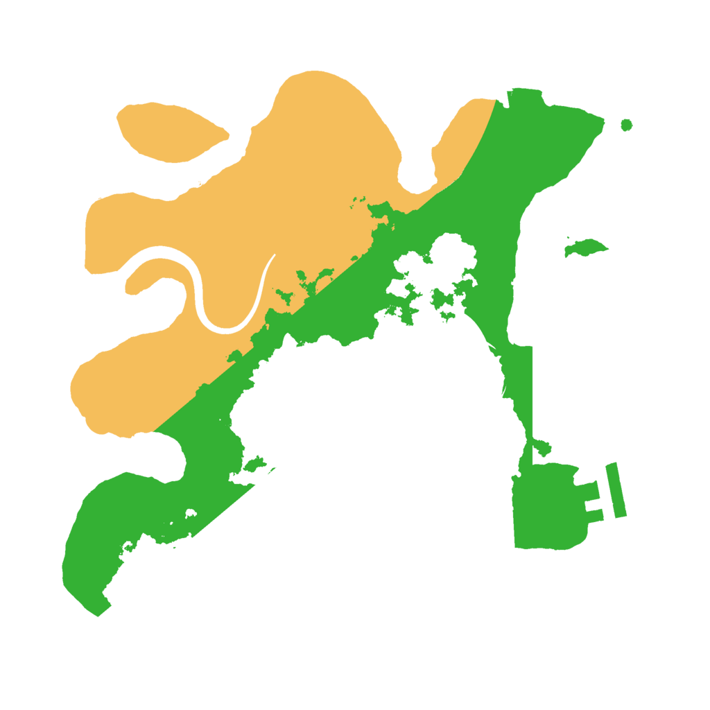 Biome Rust Map: Procedural Map, Size: 2400, Seed: 169947
