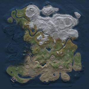 Thumbnail Rust Map: Procedural Map, Size: 4000, Seed: 1780704123, 15 Monuments