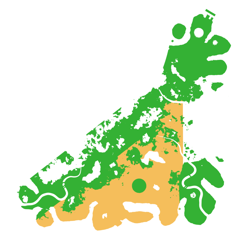 Biome Rust Map: Procedural Map, Size: 4500, Seed: 434221647