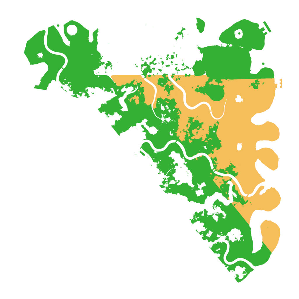 Biome Rust Map: Procedural Map, Size: 5000, Seed: 40872837