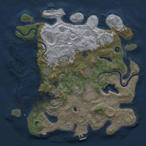 Thumbnail Rust Map: Procedural Map, Size: 4250, Seed: 1841246559, 17 Monuments