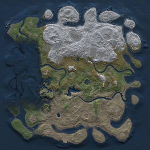 Thumbnail Rust Map: Procedural Map, Size: 4400, Seed: 9432, 16 Monuments