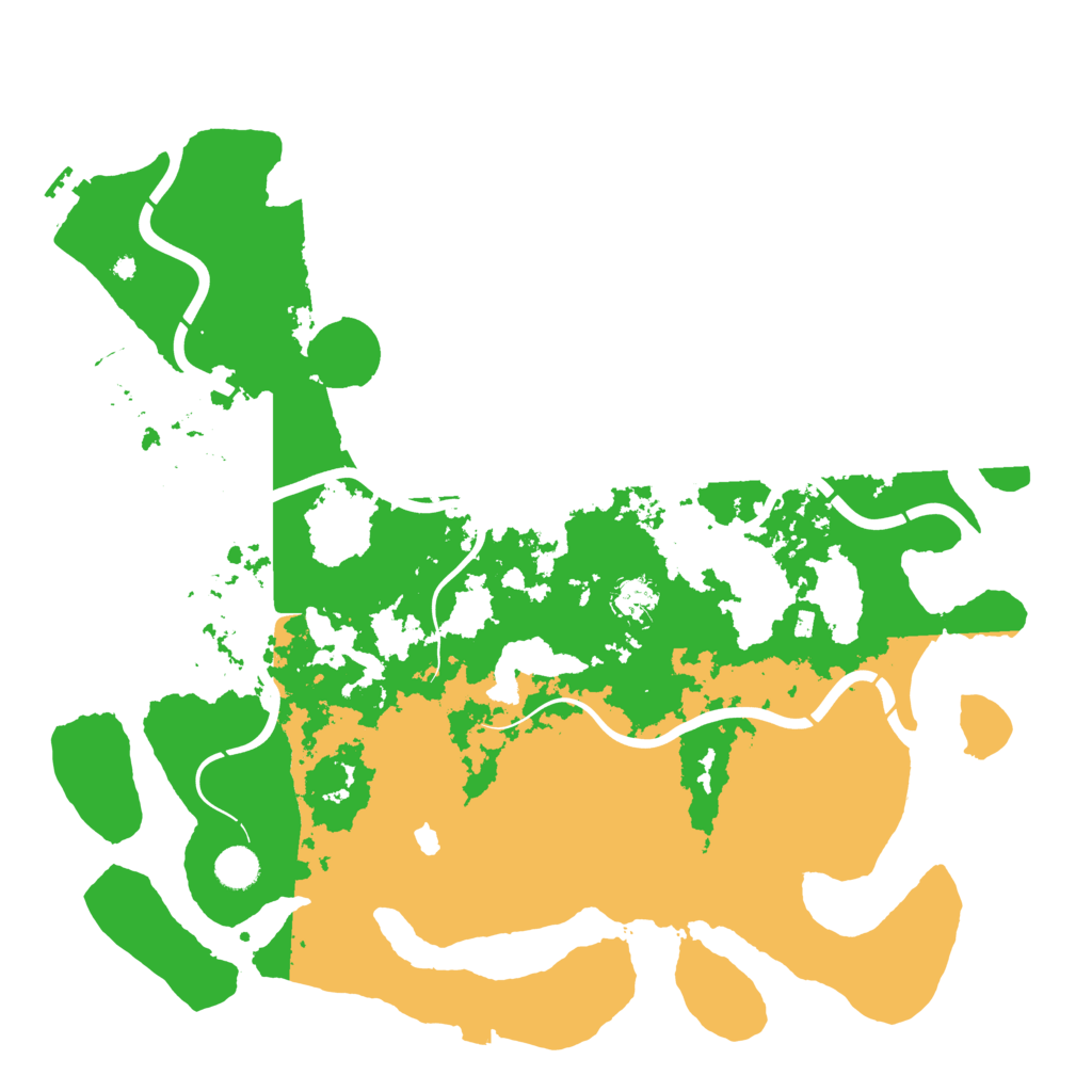 Biome Rust Map: Procedural Map, Size: 4400, Seed: 9432