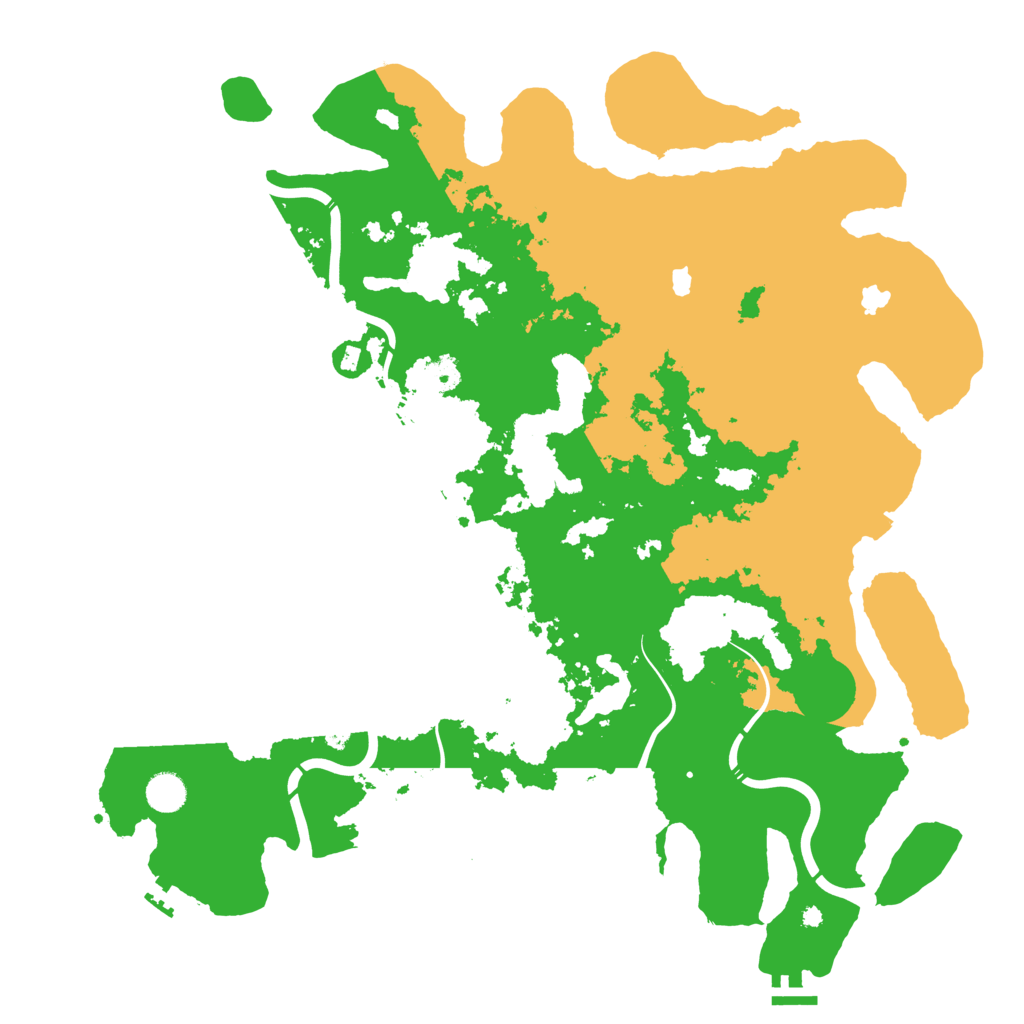 Biome Rust Map: Procedural Map, Size: 4500, Seed: 975185612