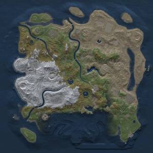 Thumbnail Rust Map: Procedural Map, Size: 4250, Seed: 956930316, 17 Monuments