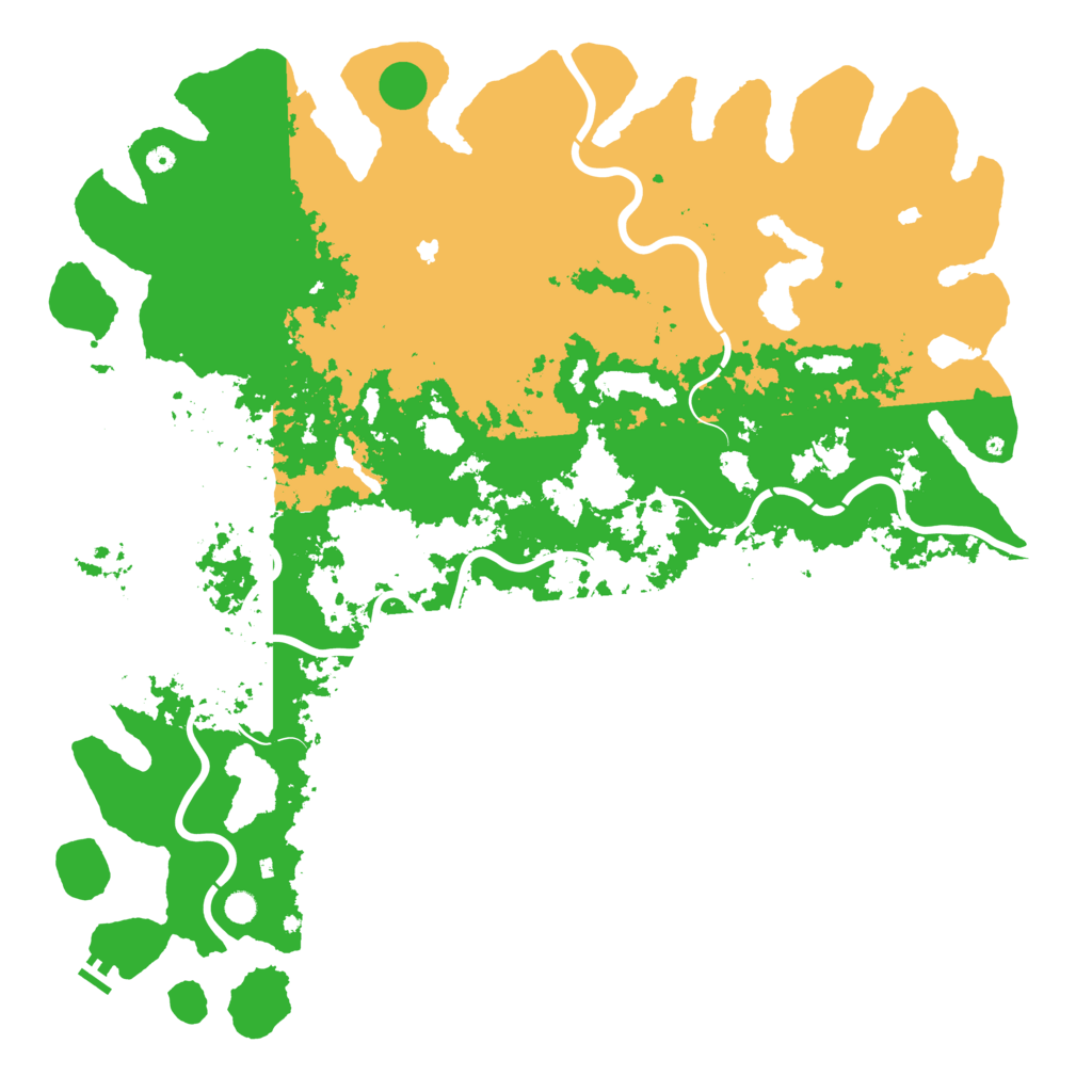 Biome Rust Map: Procedural Map, Size: 6000, Seed: 193807484