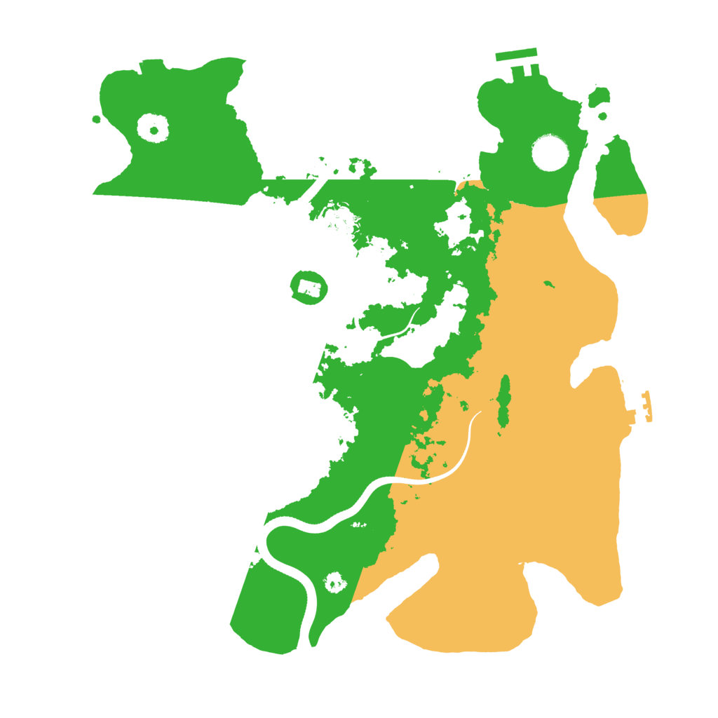 Biome Rust Map: Procedural Map, Size: 3500, Seed: 145891979