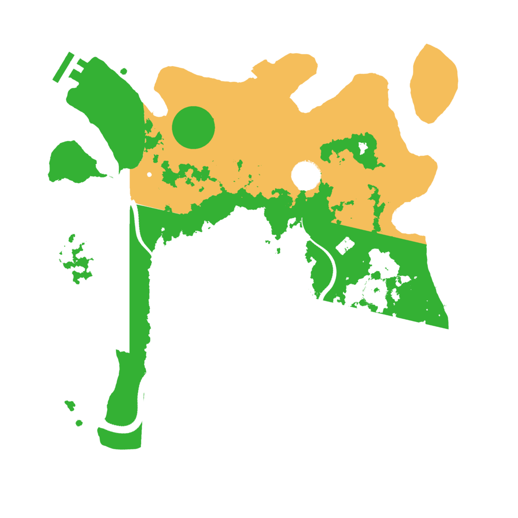 Biome Rust Map: Procedural Map, Size: 3200, Seed: 124873982